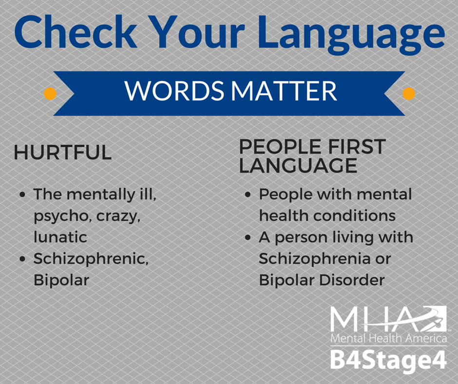 PersonCentered Language Mental Health America